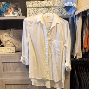 Bella Dahl White Button-Down Shirt